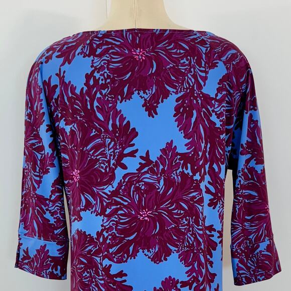 Lilly Pulitzer Braedyn Dress UPF 50+ Abaco Blue Feels Like a Shellebrit | M NWT - Picture 7 of 11